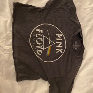 Pink Floyd band t shirt crop top size medium grahpic